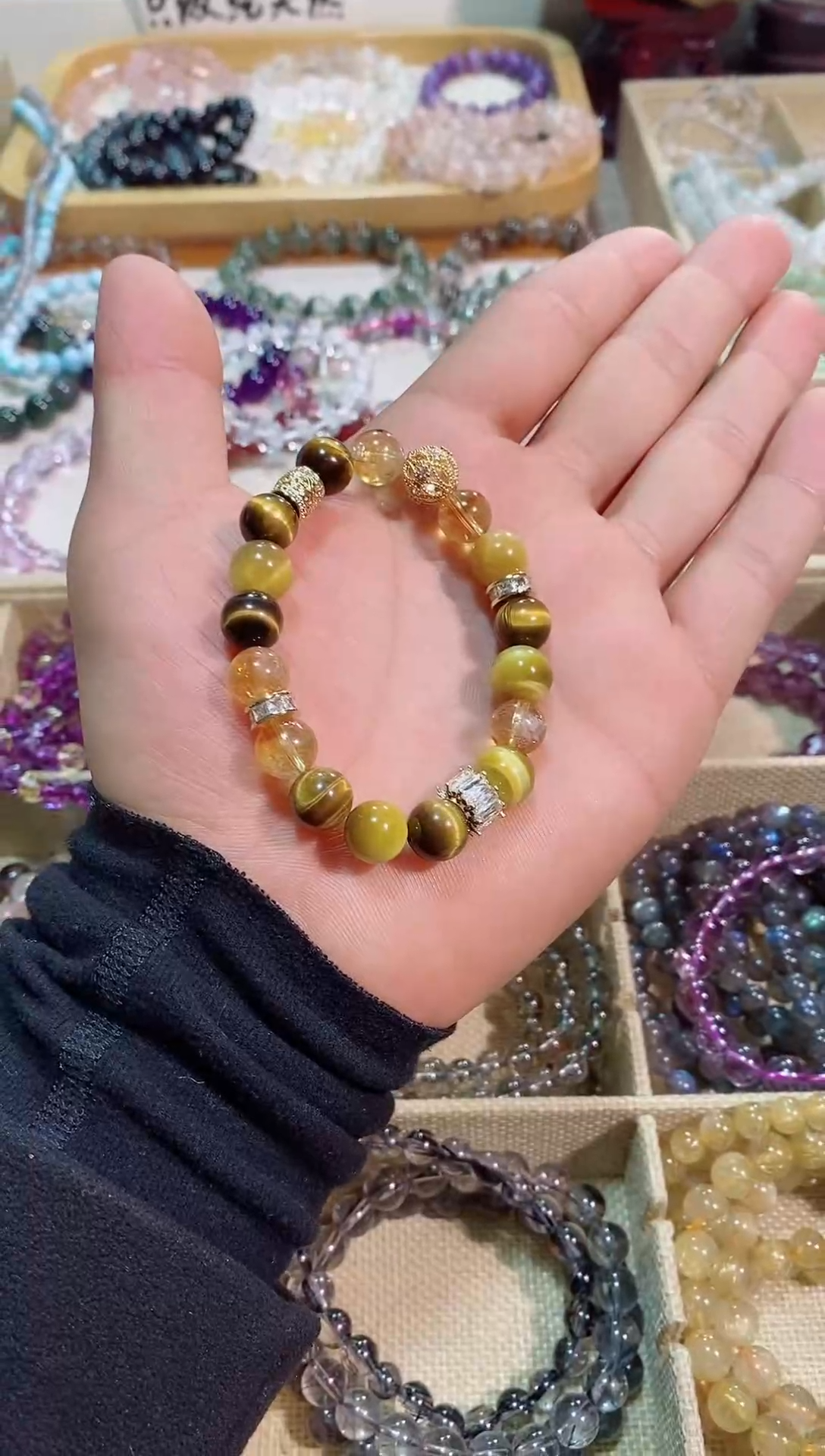 【闪购商品】水晶手链未镶嵌金霸10m+ (多样性发其一）