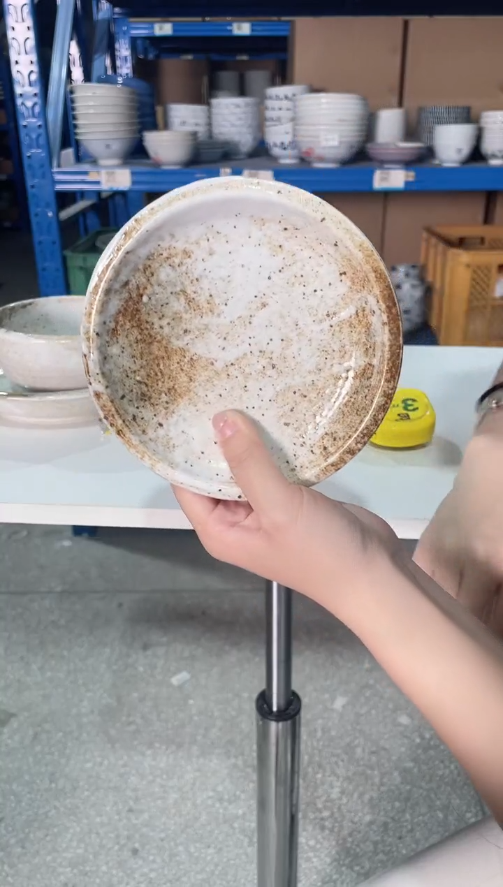 陶瓷【2支】14CM小碟雪志野