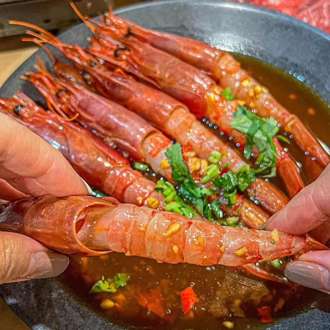 2桶共1300g生腌红虾 宁波特色 肉质鲜嫩 顺丰包邮次日达