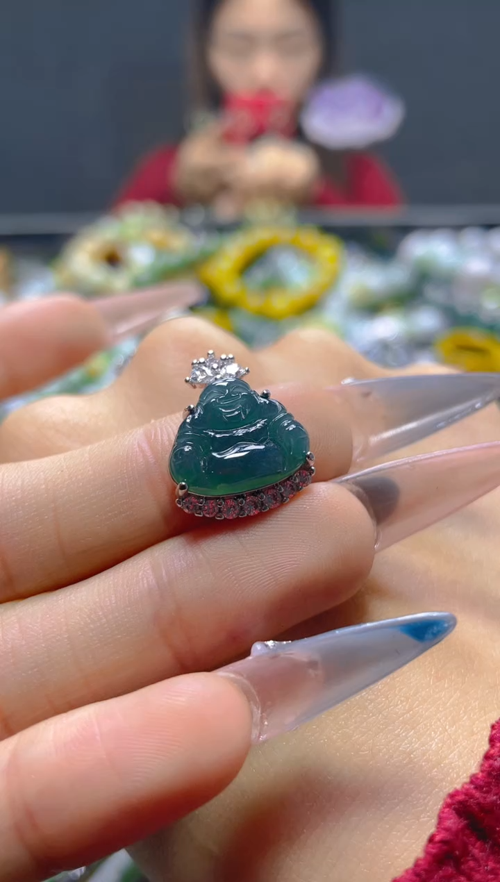 颈饰未镶嵌翡翠/K/翡翠A货，一件也是批发价