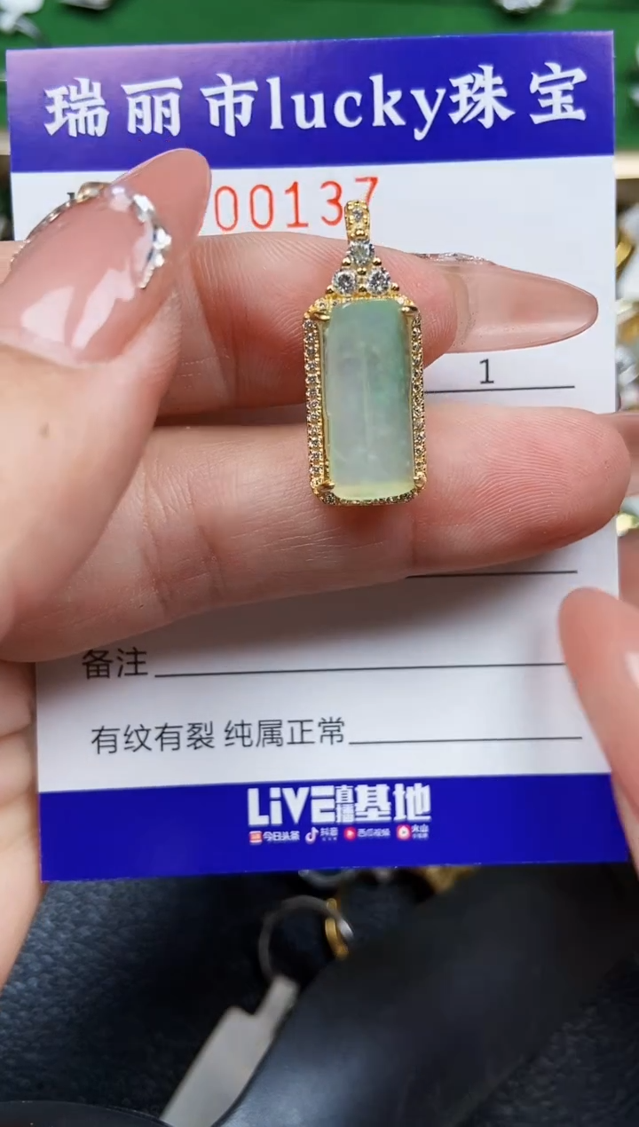 【闪购商品】翡翠颈饰银S925镶嵌0137