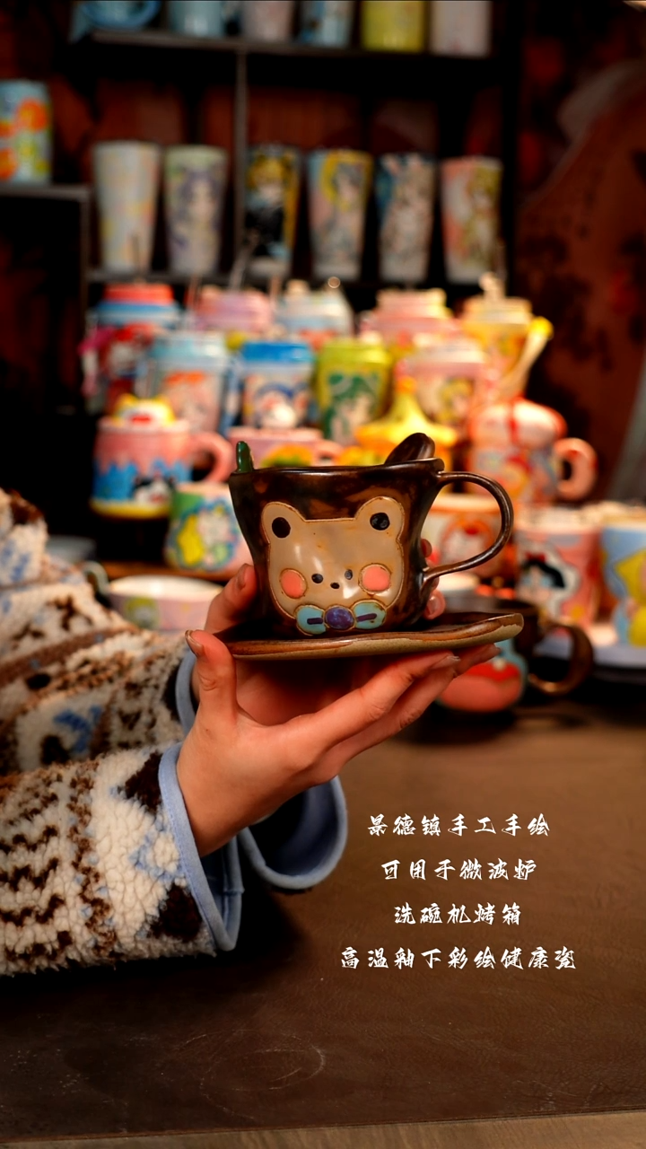 景德镇手工手绘杯杯