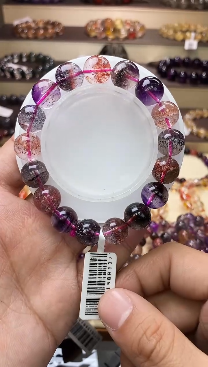 【闪购商品】水晶手链未镶嵌黑加仑超七单圈12m+