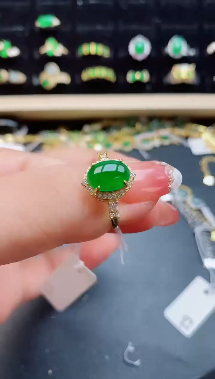 【闪购商品】翡翠戒指银S925镶嵌1212