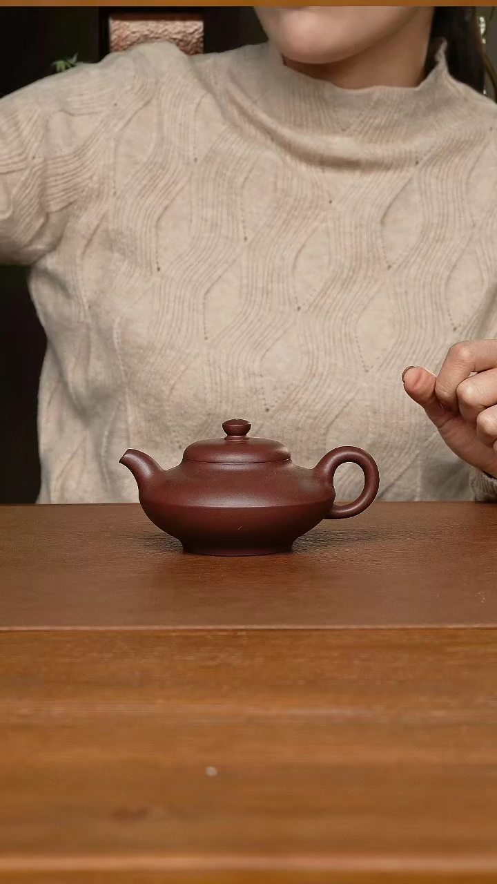 【闪购商品】紫砂茶壶-潘井龙合欢 紫泥200CC