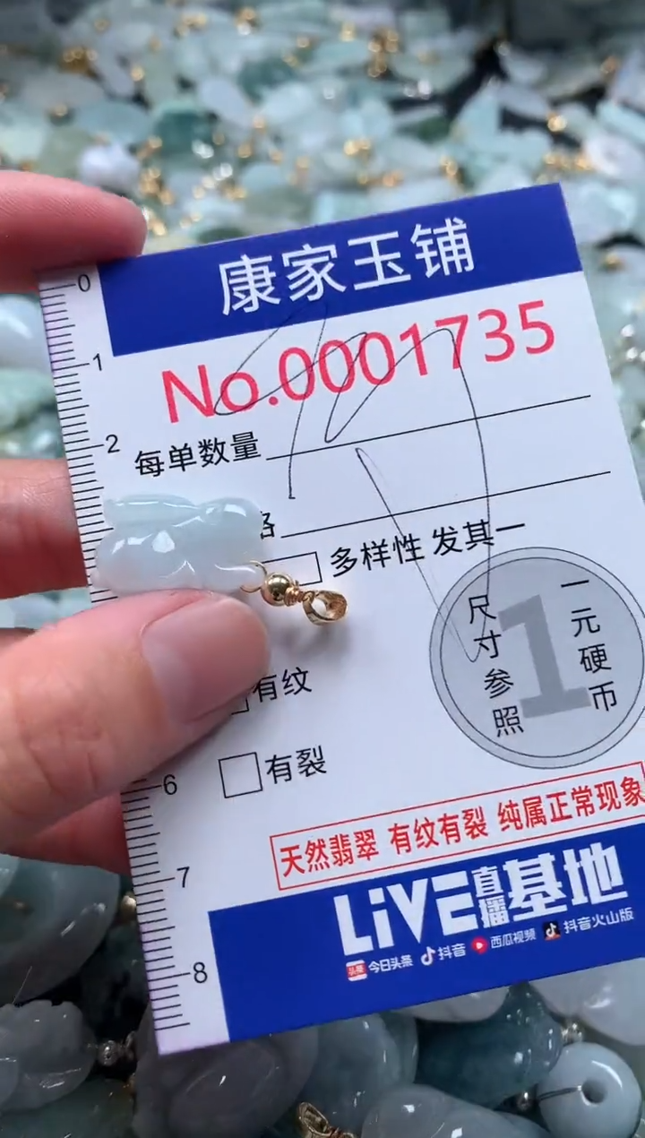 【闪购商品】翡翠吊坠(不含链)未镶嵌1735