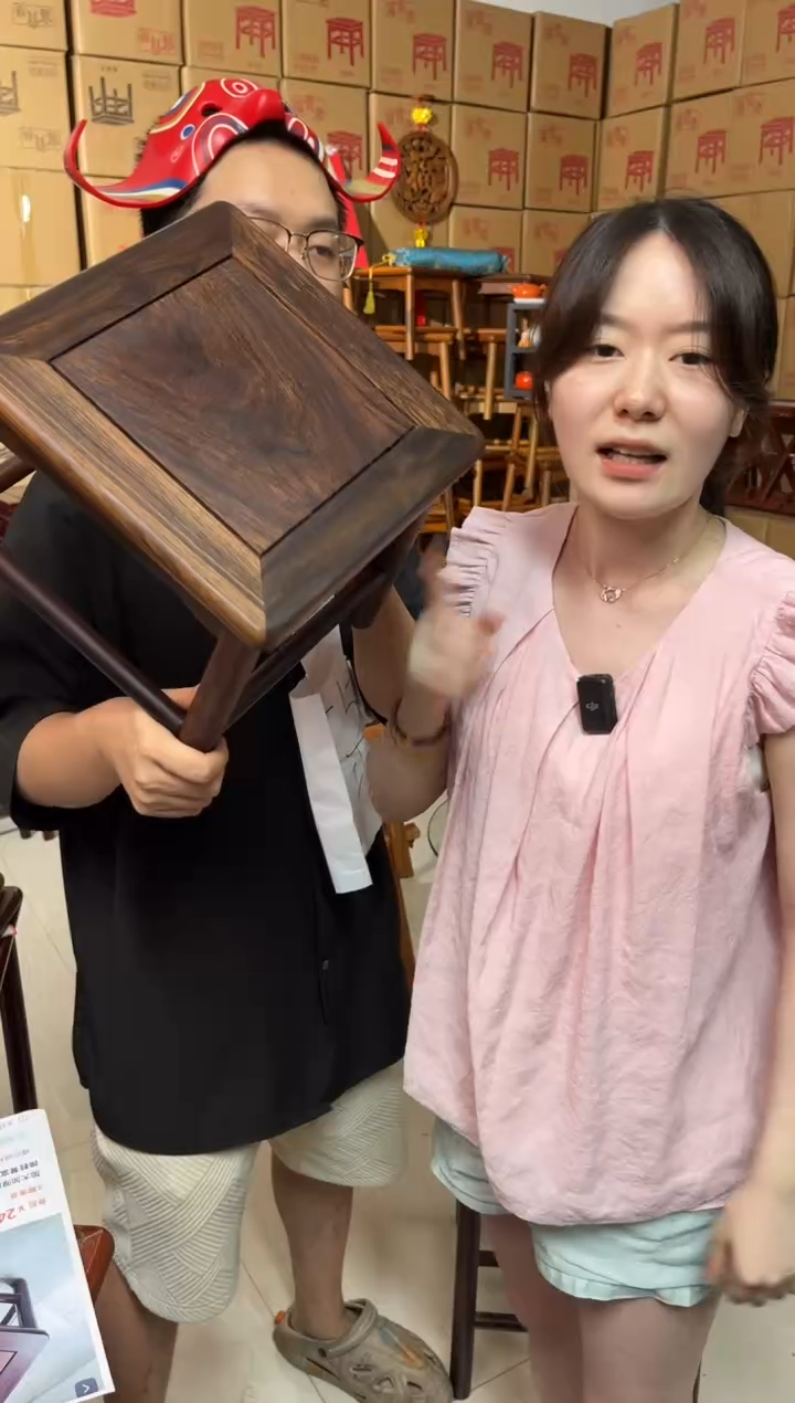 花梨木类柬埔寨黑酸枝富贵凳