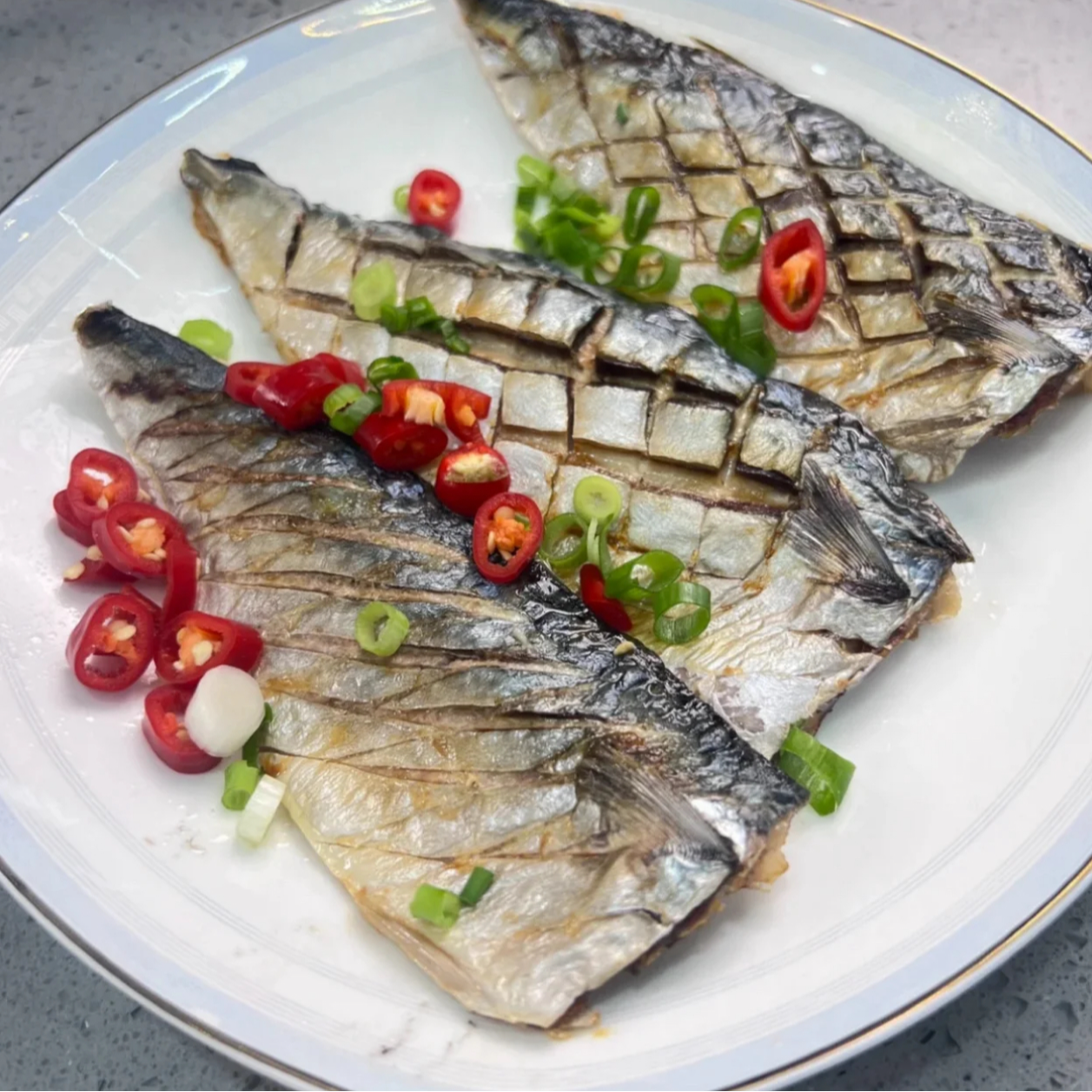 鲐鱼片青花鱼片鲭鱼鲐鲅鱼片新鲜整条鲜切香煎美味