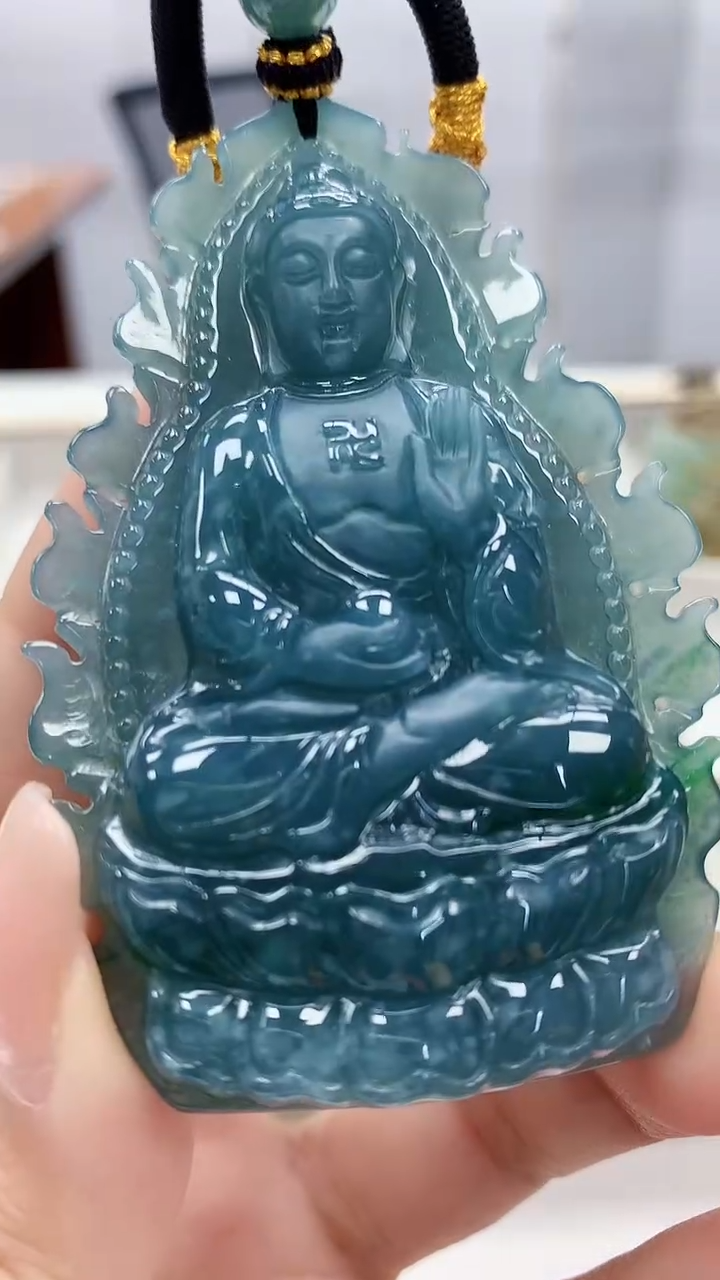 定制翡翠未镶嵌5060xx-毛货挂件63