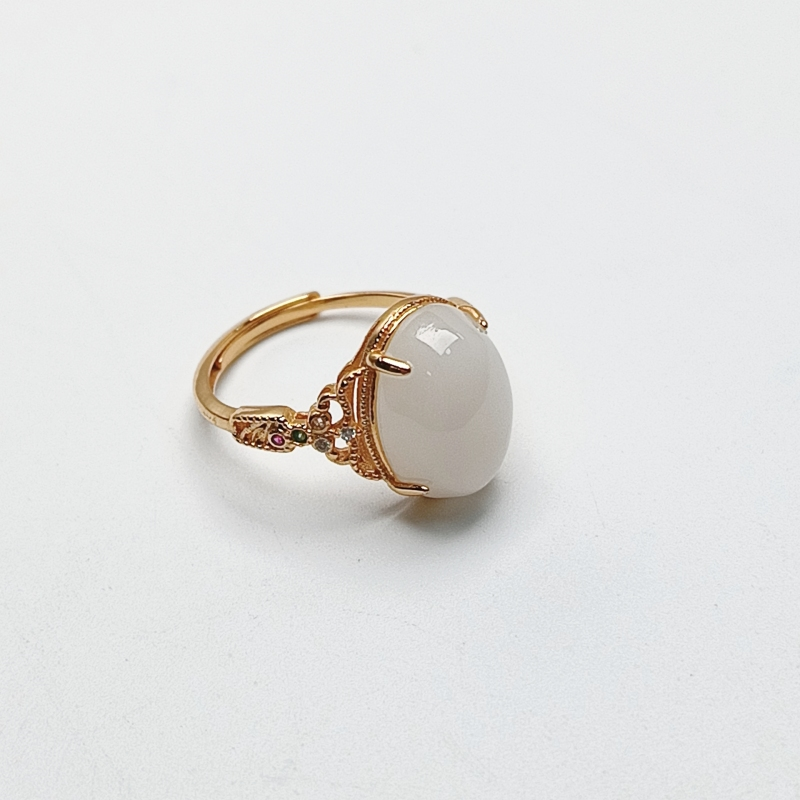 瑞卡希| 【七月与书专属】S925银和田玉戒指/多样性发其一