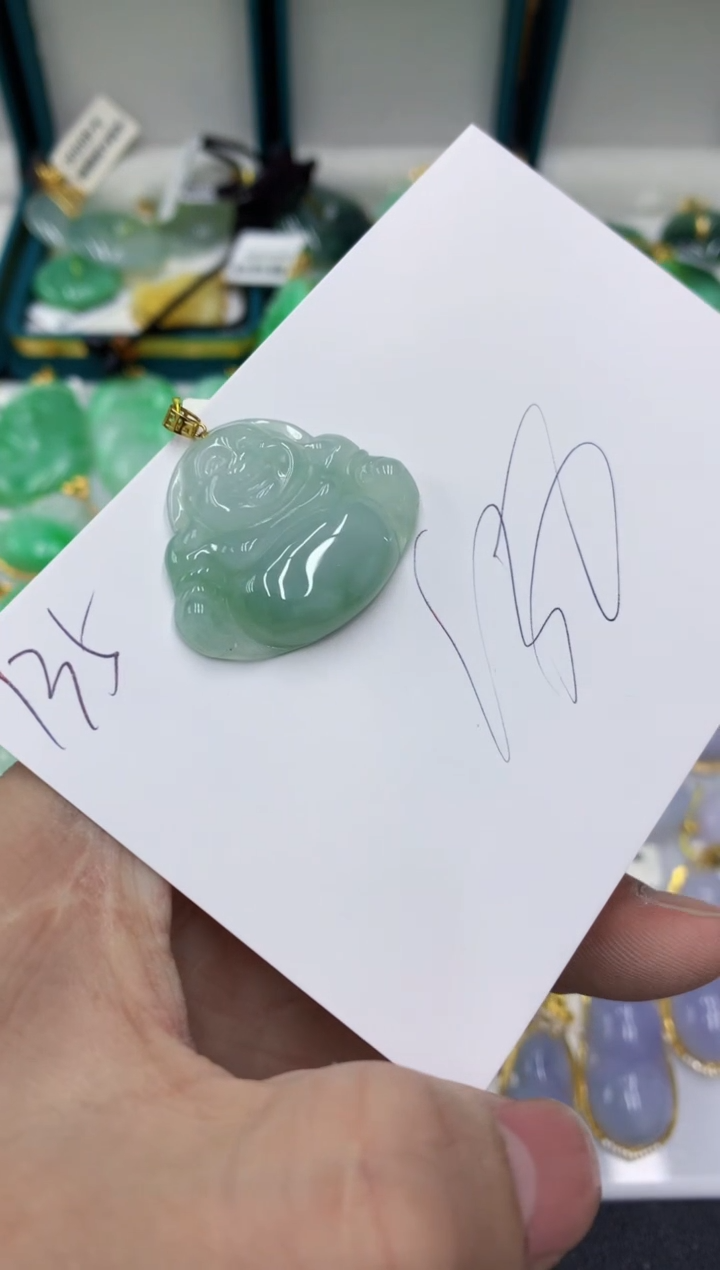 【闪购商品】翡翠颈饰18K金镶嵌号链接11111