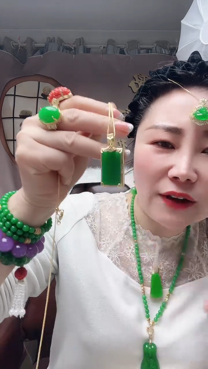 【闪购商品】翡翠颈饰14K金镶嵌S1号