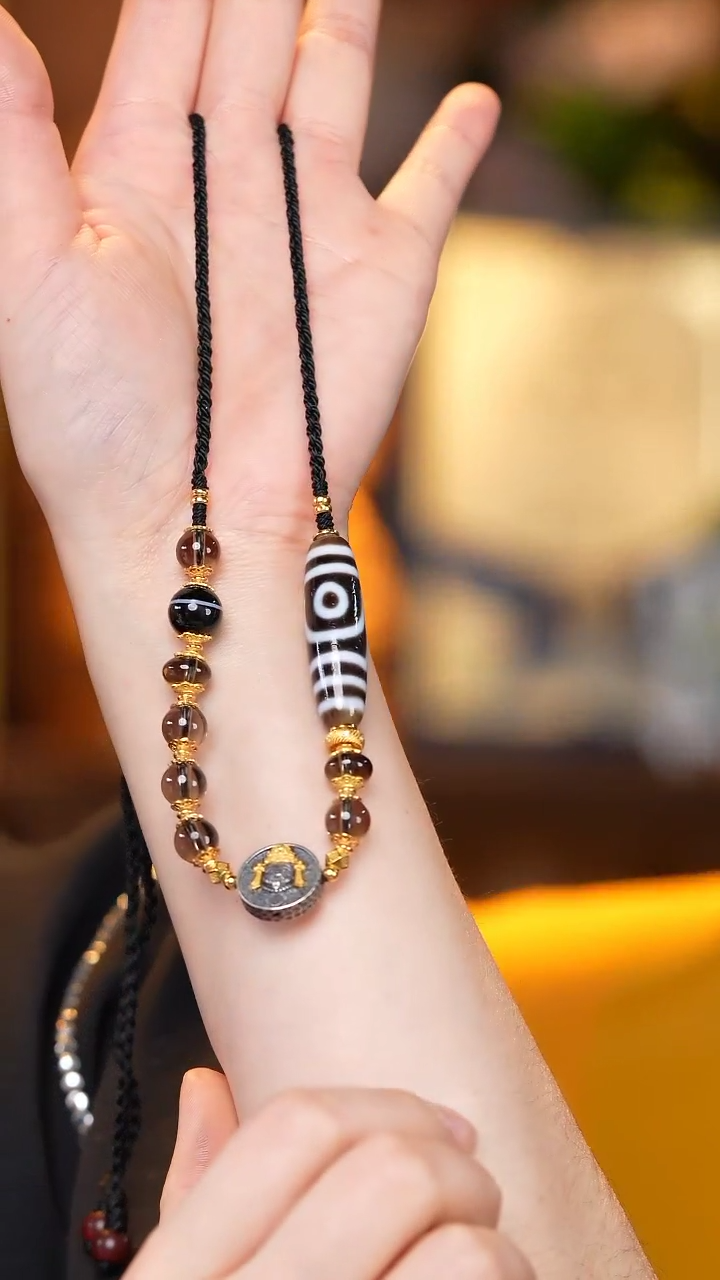 【闪购商品】玛瑙/玉髓颈饰未镶嵌Z27436如意二眼横款锁骨链