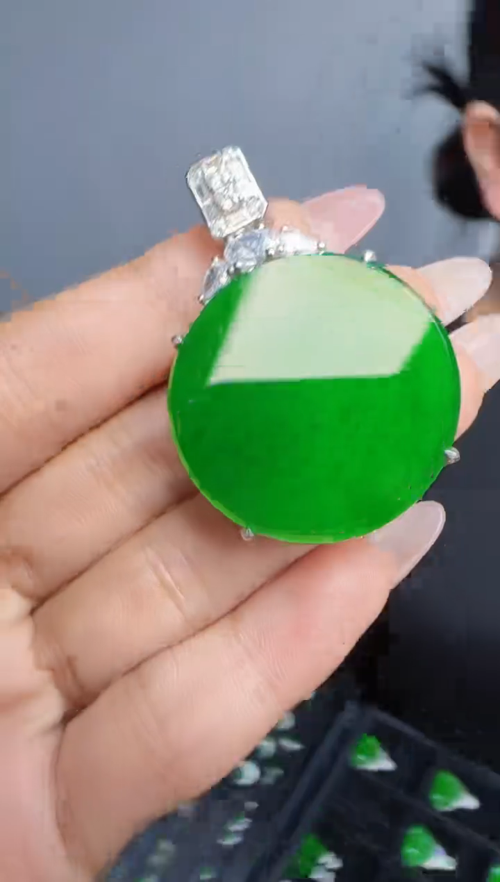 未镶嵌定制翡翠翡翠吊坠117