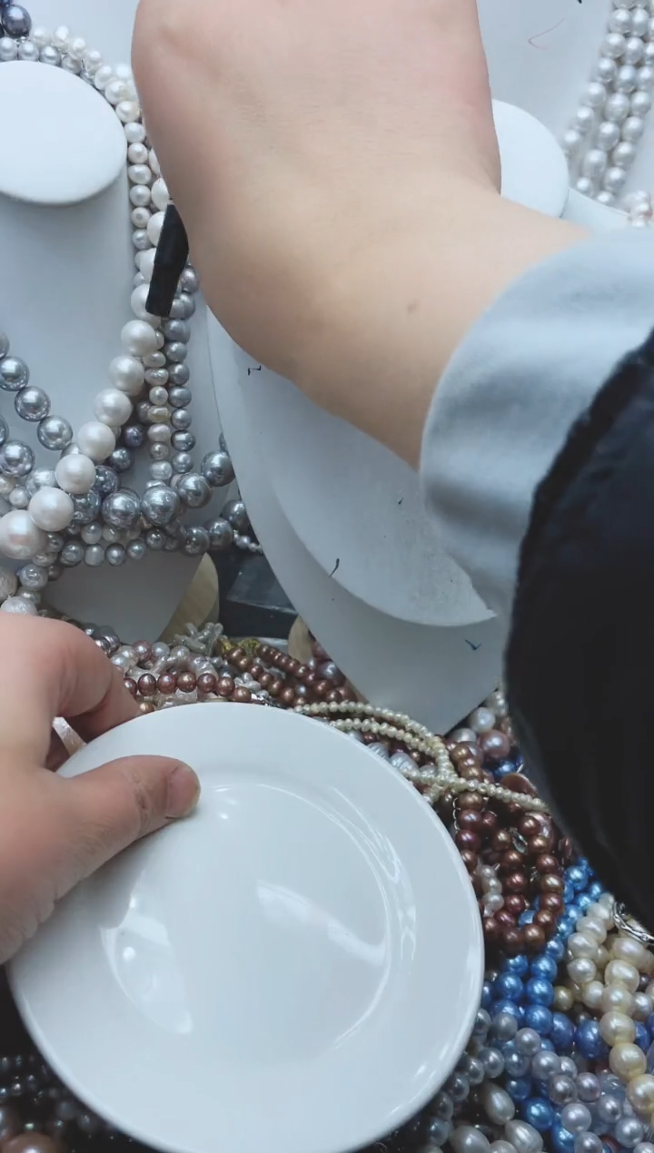 【闪购商品】淡水珍珠颈饰钛钢1