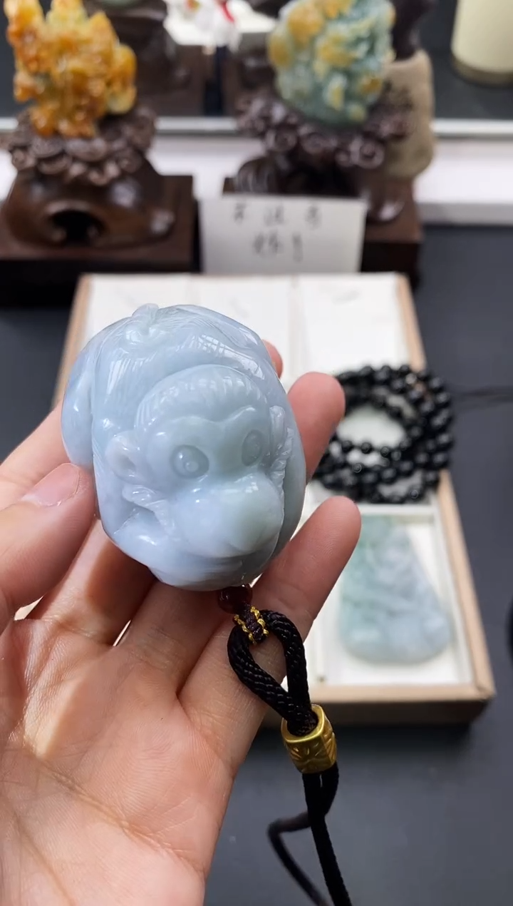 颈饰未镶嵌翡翠天然缅甸A货翡翠