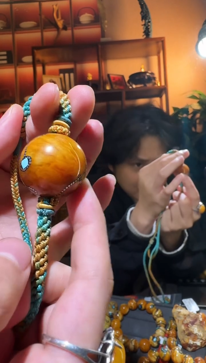 蜜蜡颈饰未镶嵌9610天然蜜蜡珠宝奇石