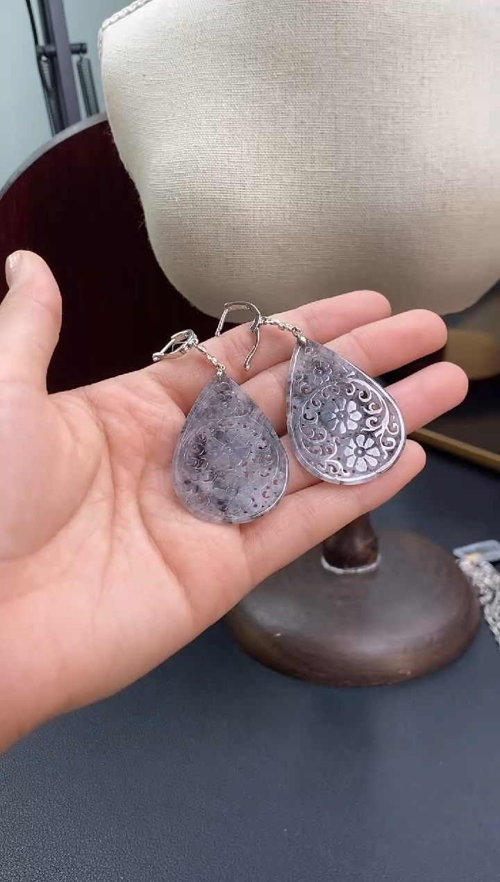 颈饰银S925镶嵌翡翠17039