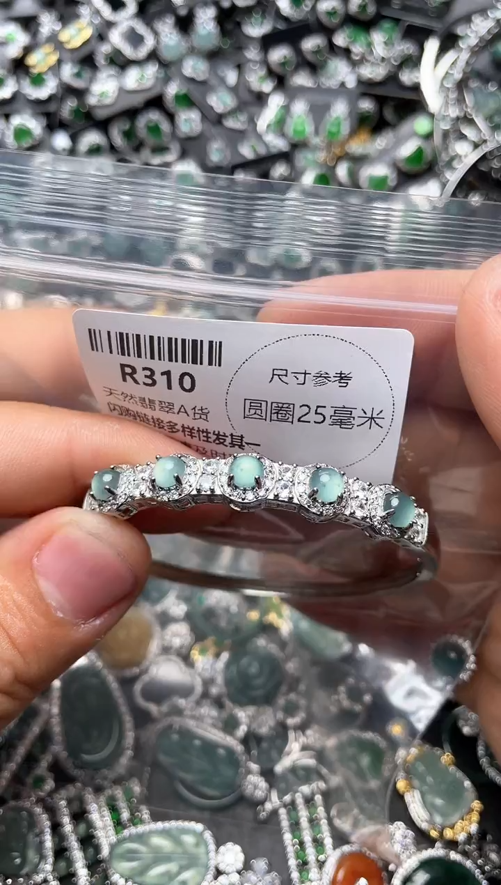 翡翠未镶嵌颈饰R310手镯