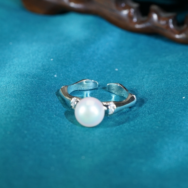 s925海水珍珠戒指 MX061815