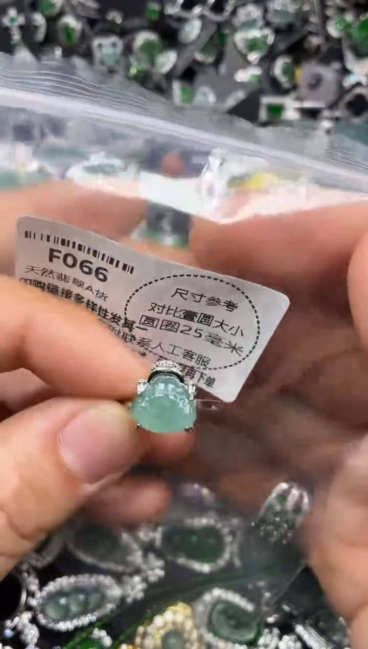 颈饰未镶嵌翡翠F066戒指