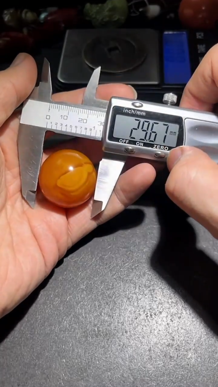 蜜蜡颈饰未镶嵌pz1218-42单珠珠子约30mm