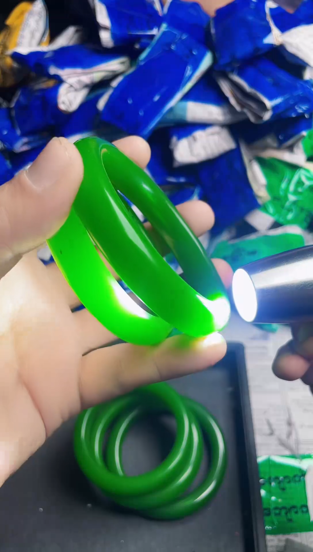 强子收货--所见即所得--多样性发货--绿色手镯