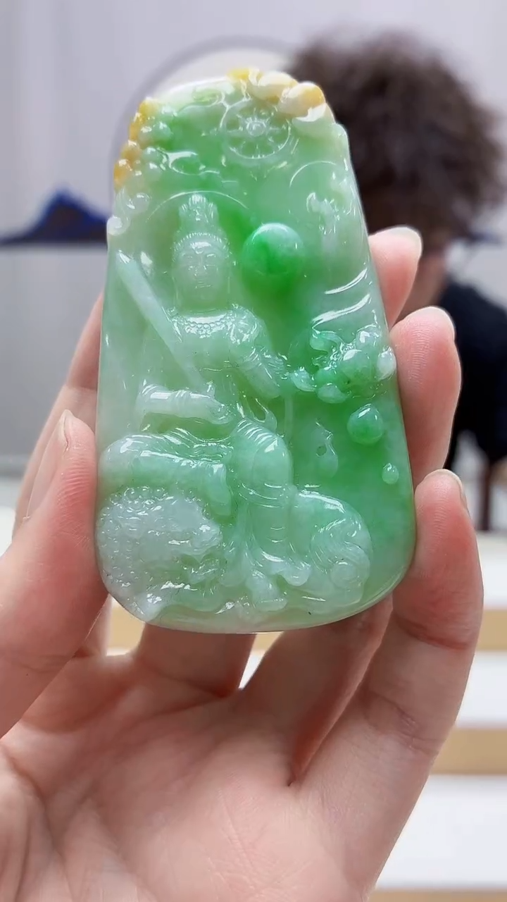 未镶嵌定制翡翠4688zm-毛货挂件人物49