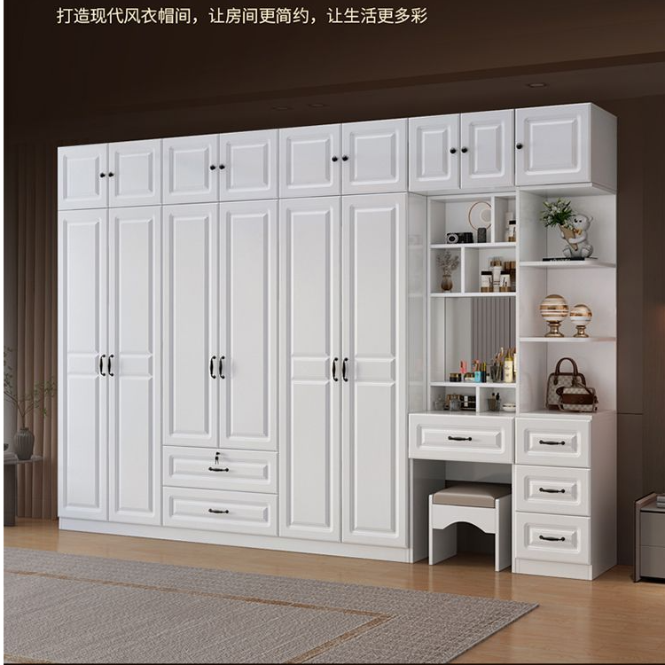 新疆西藏包邮全实木衣柜家用卧室简易儿童柜子出租房屋用小户型经