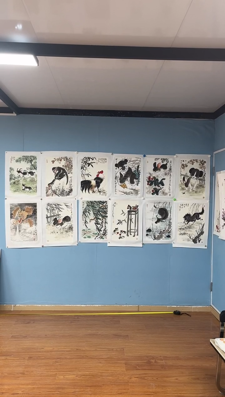 国画马凤柏十二生肖