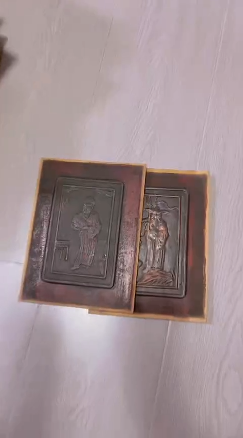 【闪购商品】香榧木一对孤品木雕68