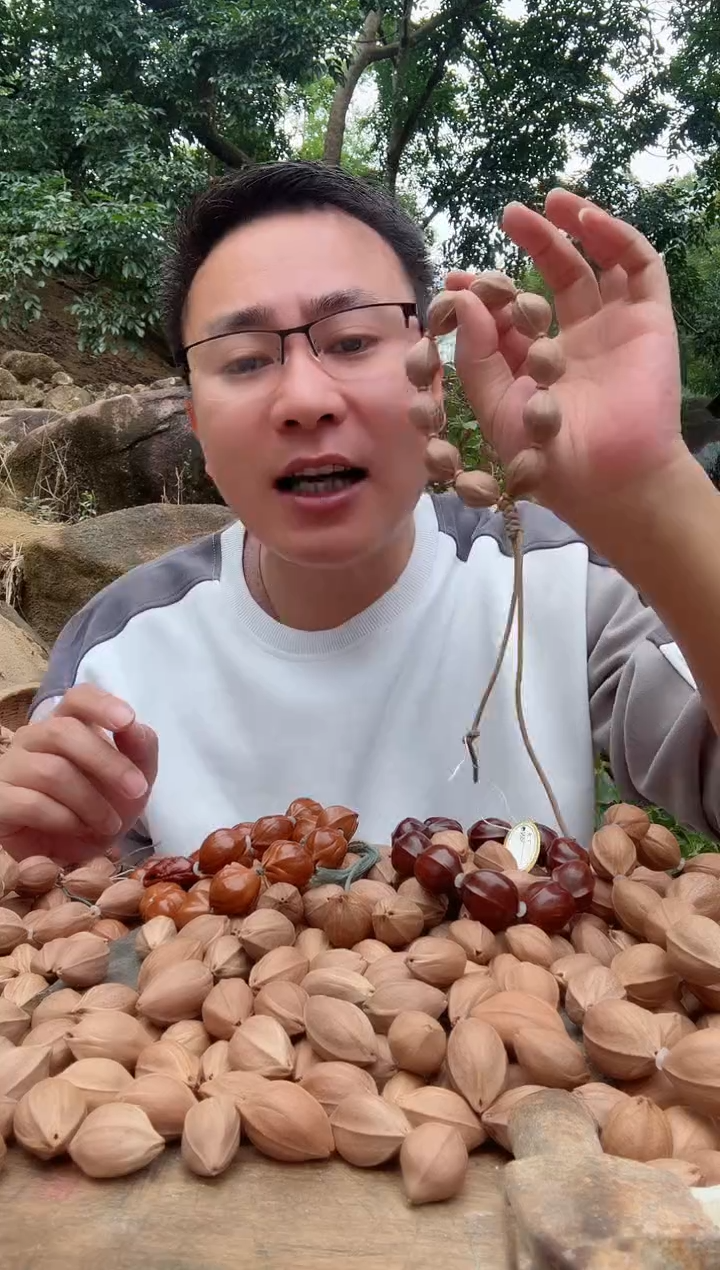 【闪购商品】橄榄核手串1825 梅林铁核原生态素串 189