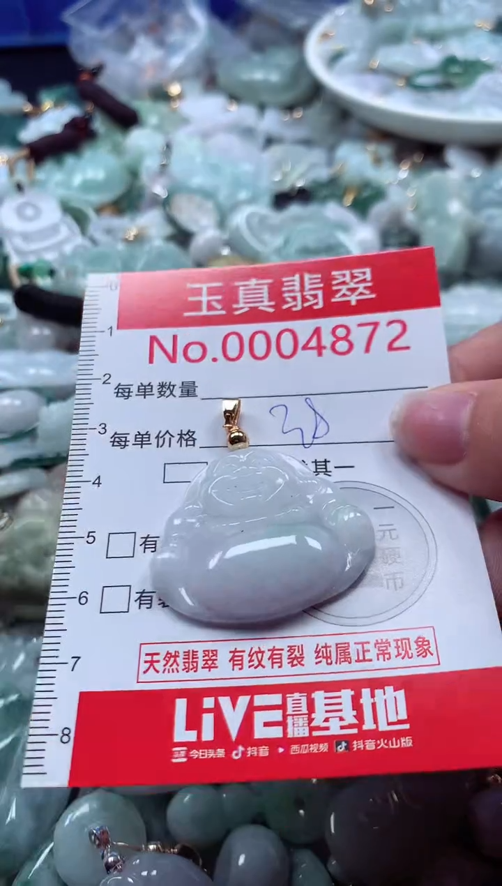 吊坠(不含链)未镶嵌翡翠4872