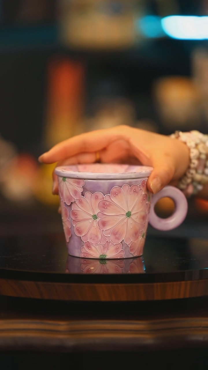 【闪购商品】杯子景德镇高温釉下彩绘设计师款
