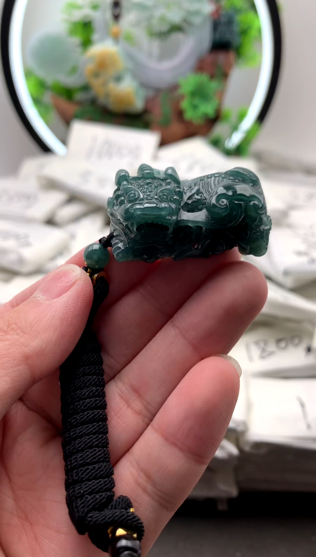 【闪购商品】翡翠颈饰未镶嵌貔貅吊坠