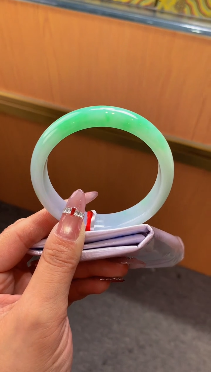 未镶嵌手镯翡翠-F147-正圈58.5