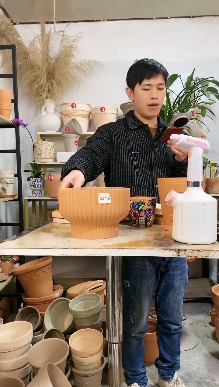 【闪购商品】红陶23*16红陶竖纹火锅 1盆无托