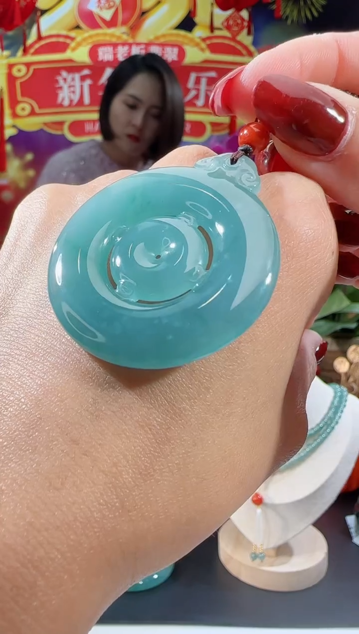 【闪购商品】翡翠吊坠(不含链)未镶嵌平安扣多样性发一