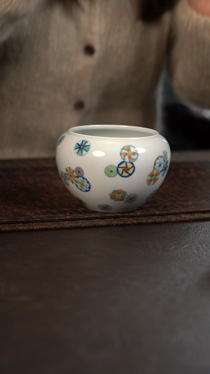 【闪购商品】杯云霞珍藏斗彩皮球花水洗