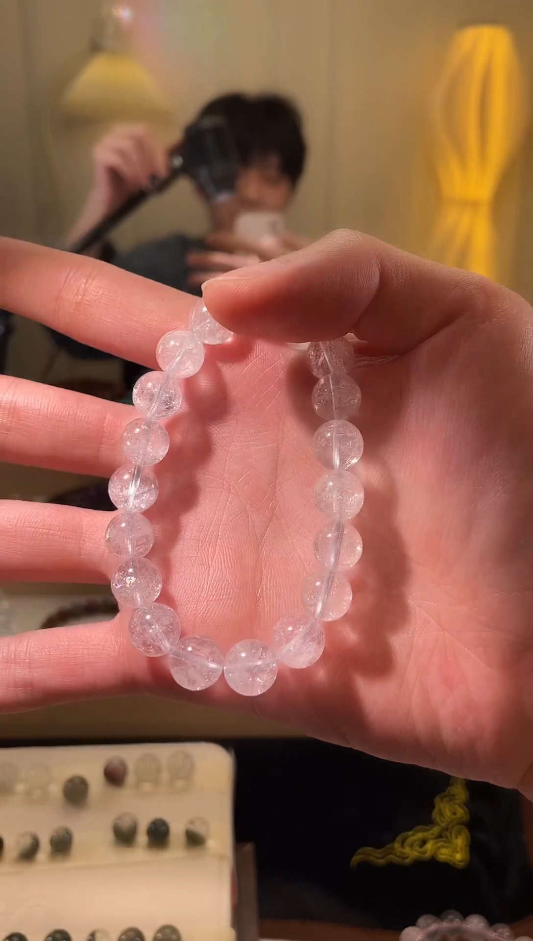 未镶嵌手串水晶白阿塞利姆利亚水晶