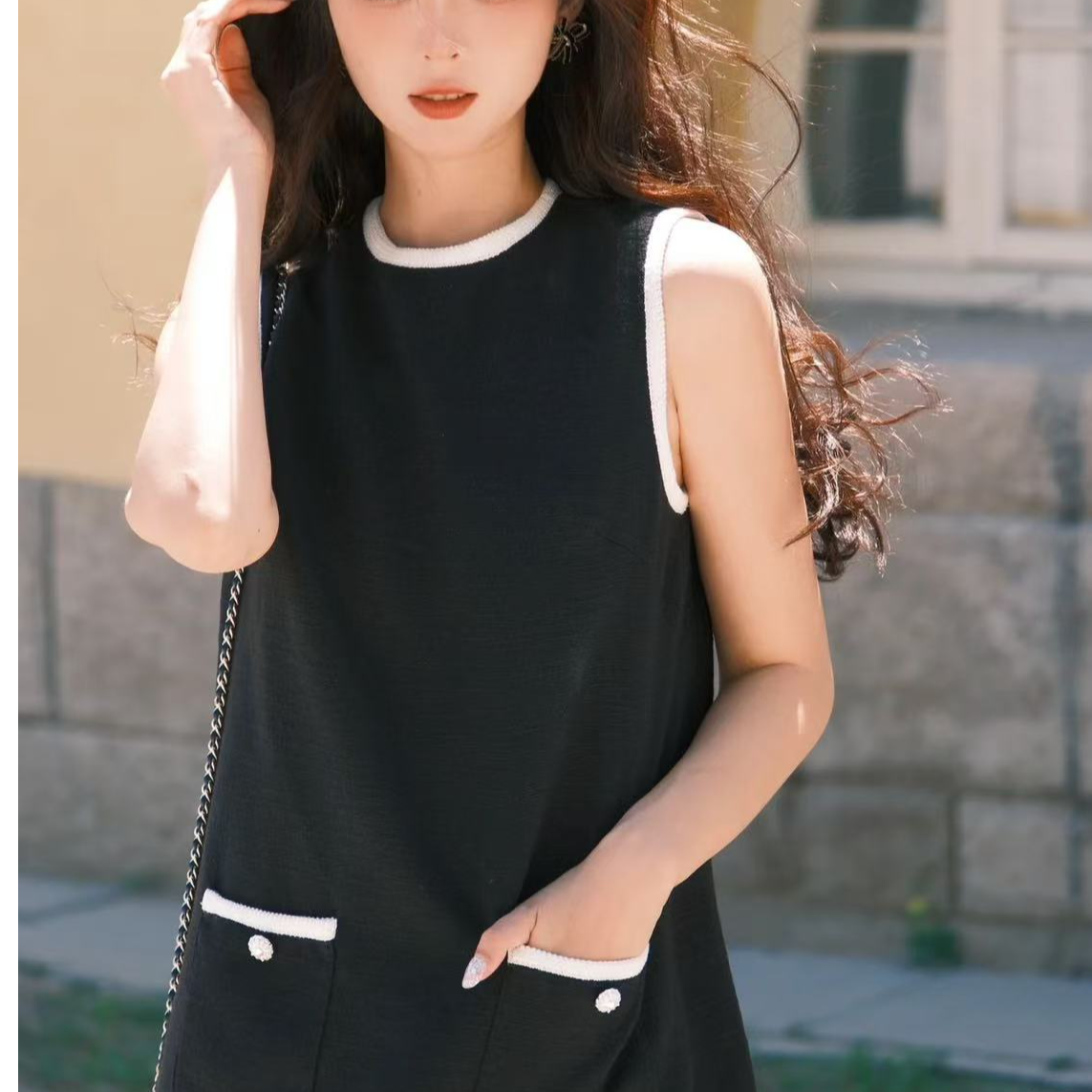 全新未使用 Chanel/香奈儿 18p针织背心吊牌34码 