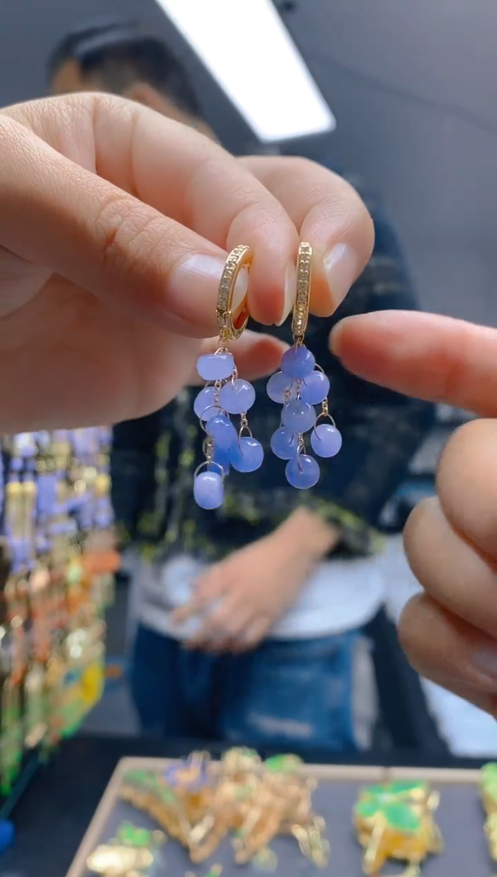 【闪购商品】翡翠耳饰合金0177翡翠耳包