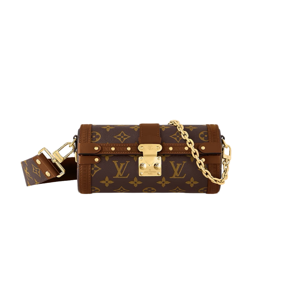 99新 LouisVuitton/路易威登 98新芯片款 巴比龙 老花圆筒包