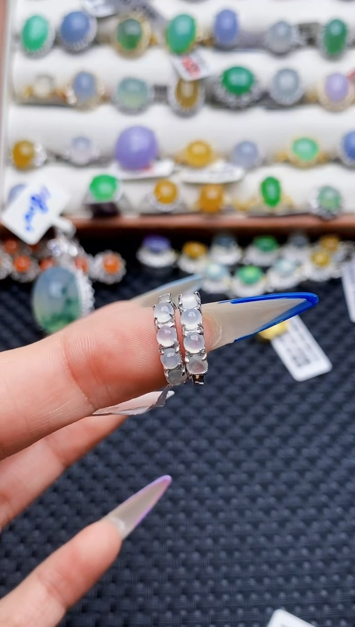 银S925镶嵌戒指翡翠2579