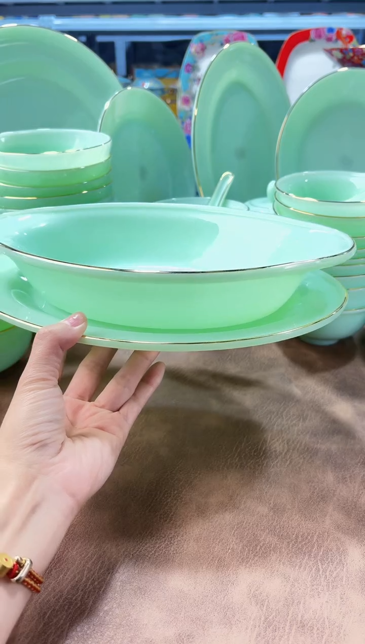 玉瓷12英寸鱼盘6只