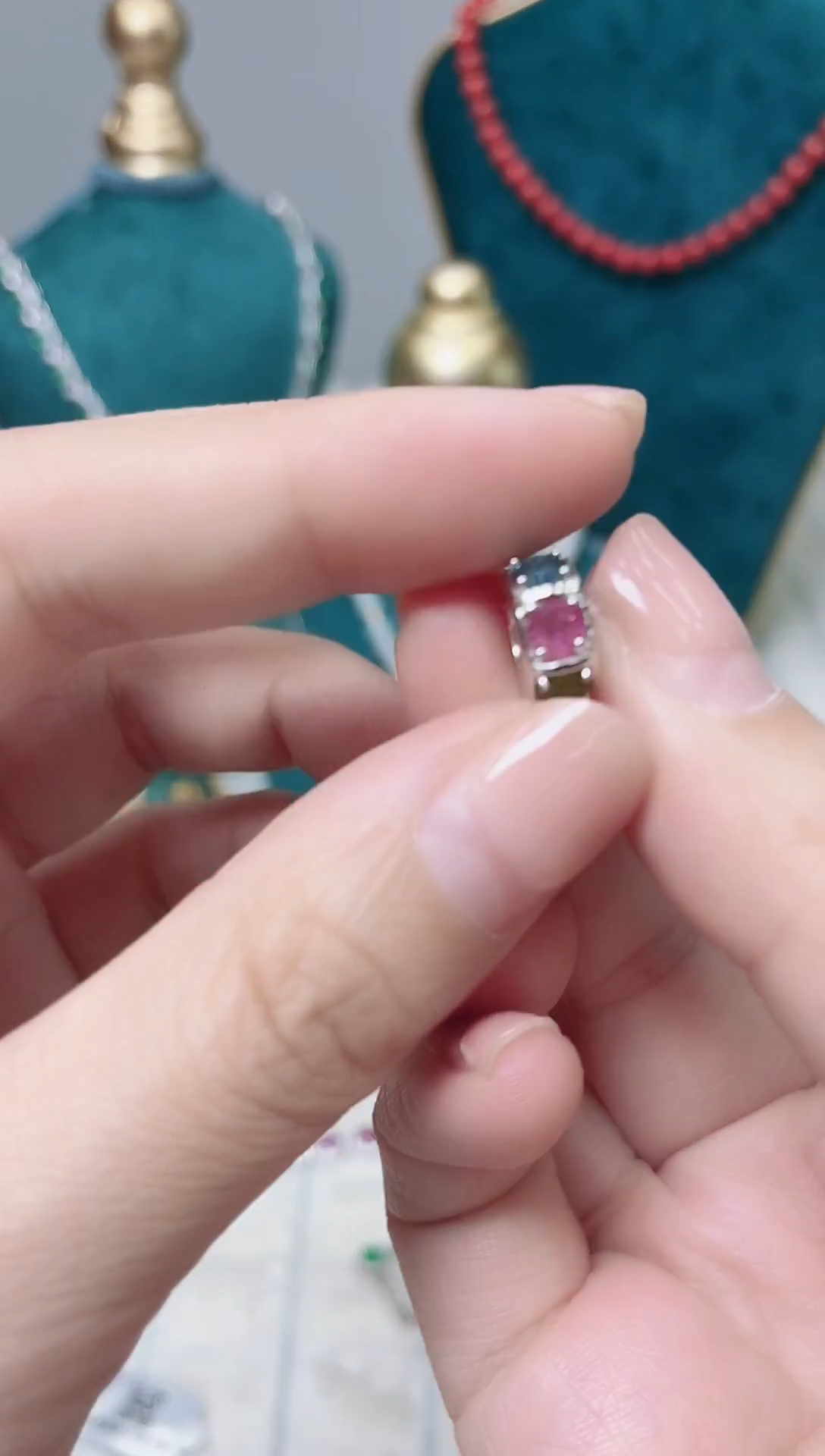 银S925镶嵌吊坠碧玺307BJ1225产品一个（多样性）