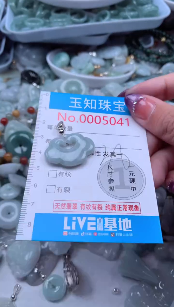 翡翠未镶嵌吊坠(不含链)5041