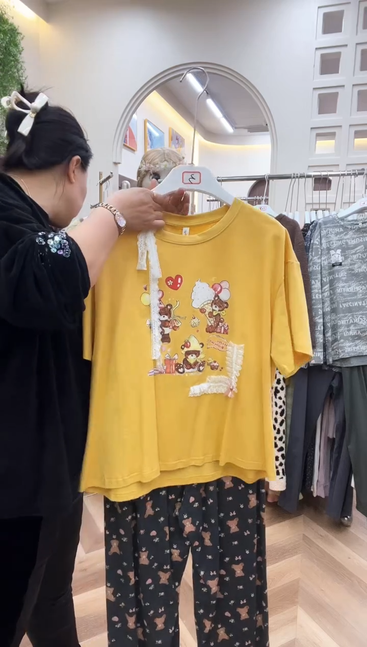 棉半袖长裤L号130斤以下