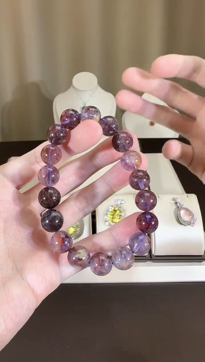 【闪购商品】水晶手串未镶嵌紫幽灵11mm