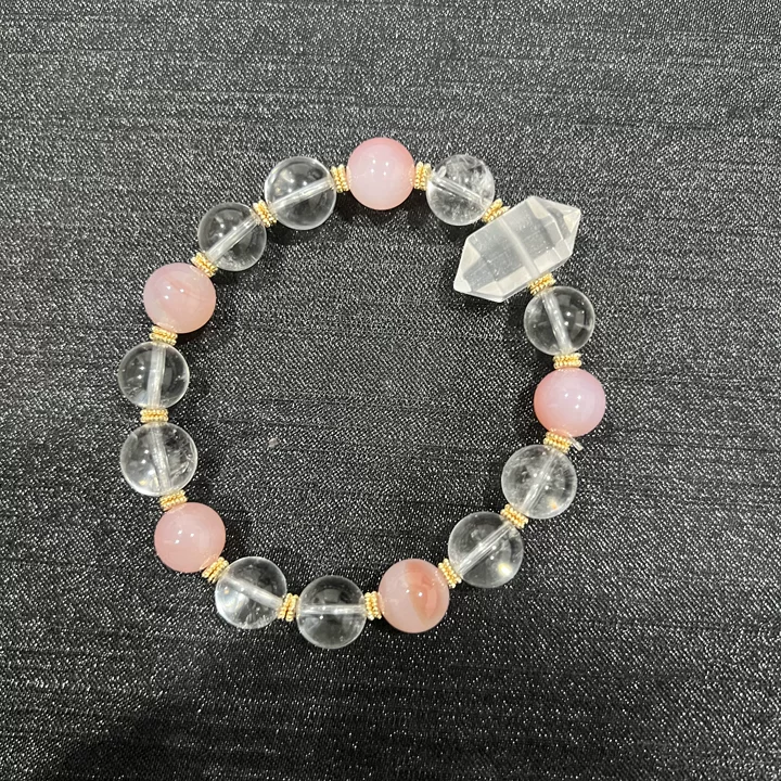 白水晶+玛瑙设计款手串-592122